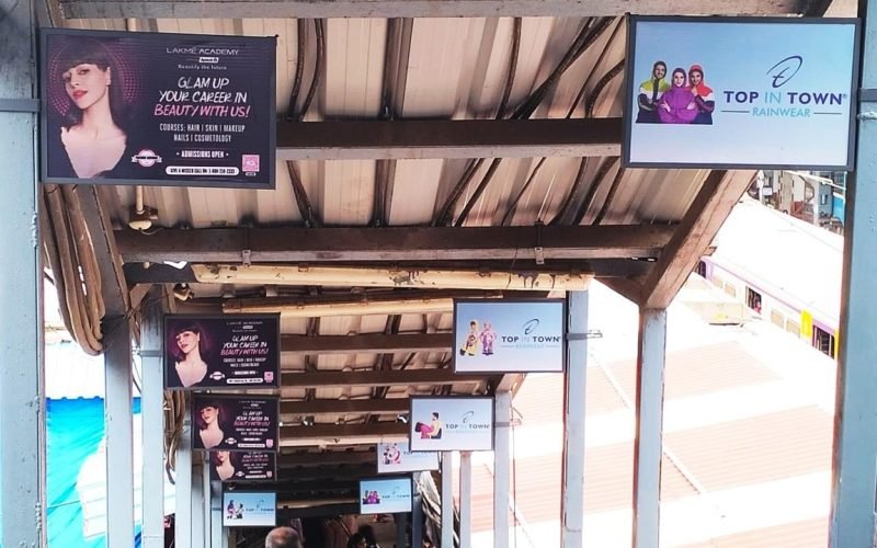 TRAIN AD : 1 X 1.5  STATION BOARD, MALAD –  WESTERN LINE