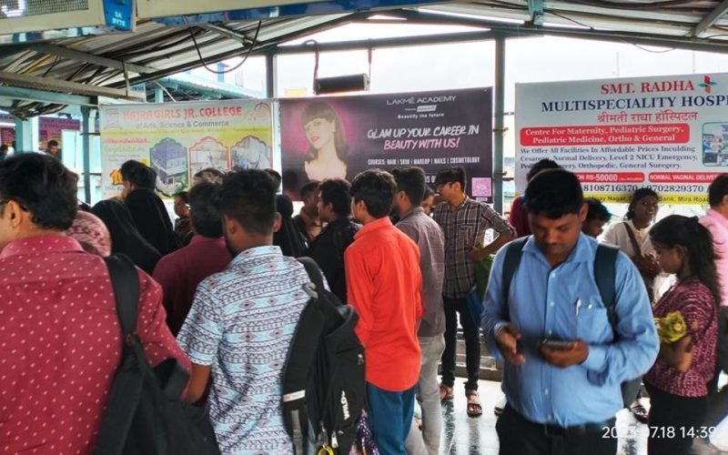 TRAIN AD : 8 X 3 STATION BOARD, MIRA ROAD – WESTERN LINE