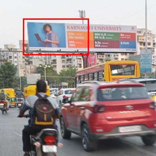 GANTRY : 24 X 12   MANSI CROSS ROAD O/S SWAMINARAYAN TEMPLE TOW. JUDGES BUNGLOW TO KESHAVBAUG CIRCLE – L, JUDGES BUNGLOW