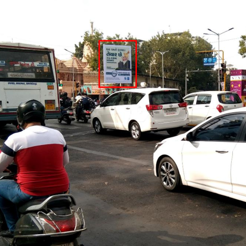 UNIPOLE : 15 X 20  USMANPURA CROSS RD FTF VADAJ TO INCOMETAX BRIDGE & RIVERFRONT TO USAMNPURA, ASHRAM ROAD