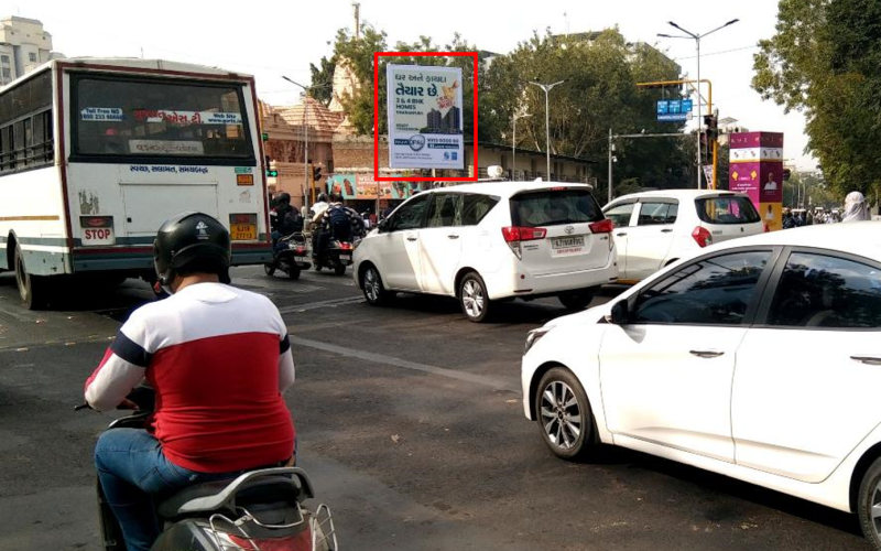 UNIPOLE : 15 X 20  USMANPURA CROSS RD FTF VADAJ TO INCOMETAX BRIDGE & RIVERFRONT TO USAMNPURA, ASHRAM ROAD