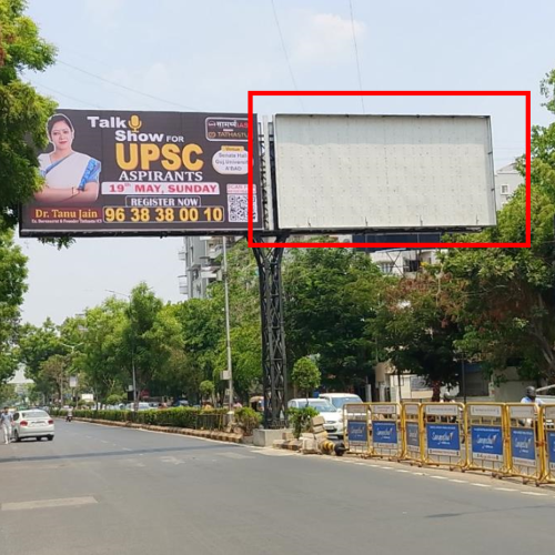 GANTRY : 24 X 12   JUDGES BUNGLOW ROAD – O/S ATITHI HOTEL TOW. PAKWAN SG ROAD TO JUDGES BUNGLOW – R, JUDGES BUNGLOW