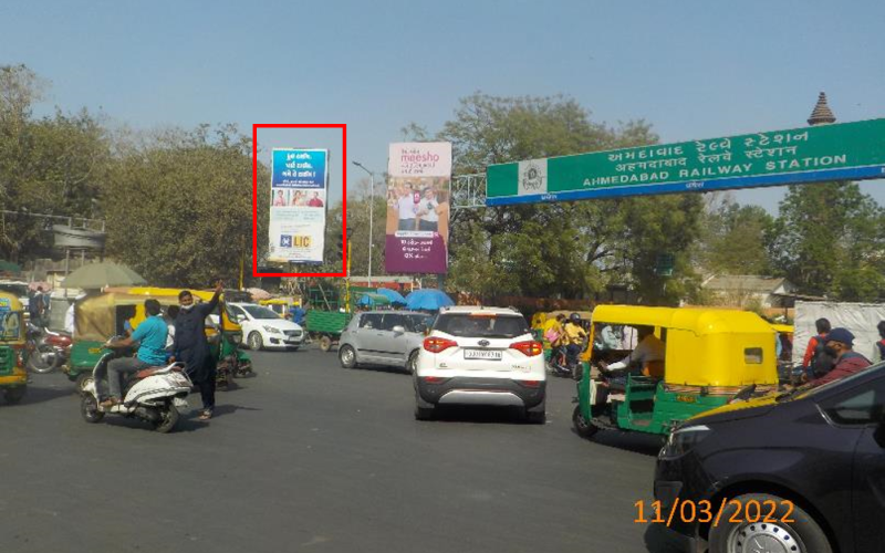 UNIPOLE : 10 X 20   KALUPUR STATION ENTRY (L), KALUPUR