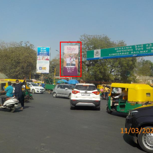 UNIPOLE : 10 X 20   KALUPUR STATION ENTRY (R), KALUPUR