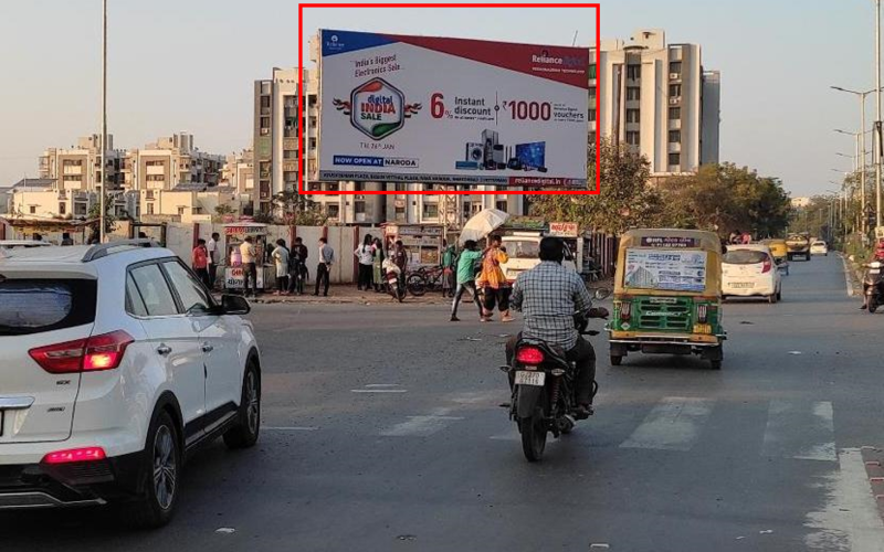 UNIPOLE : 30 X 15 NIKOL OPP. DMART FTC RASPAN CHAR RASTA TOWARDS HARIDARSHAN, NIKOL