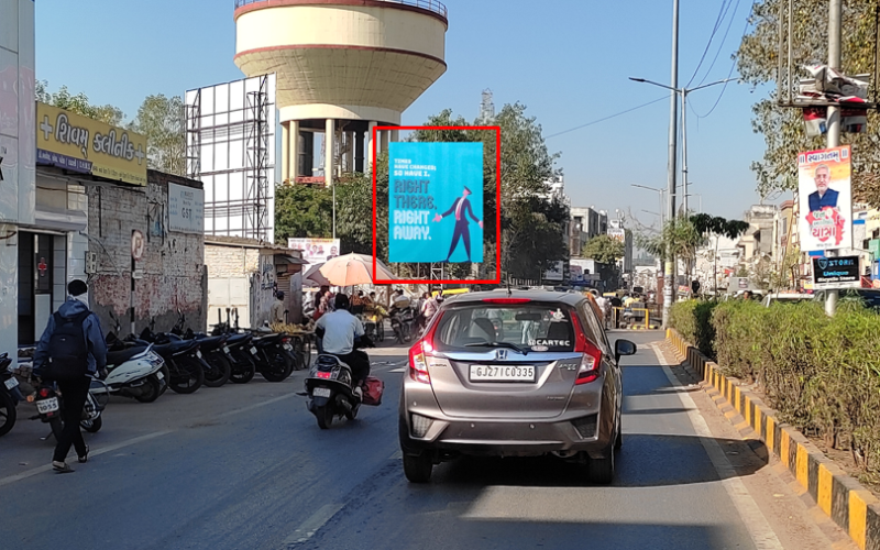 UNIPOLE : 15 X 20   NIKOL JIVANWADI CIRCLE TOWARDS INDIA COLONY BAPUNAGAR, NIKOL