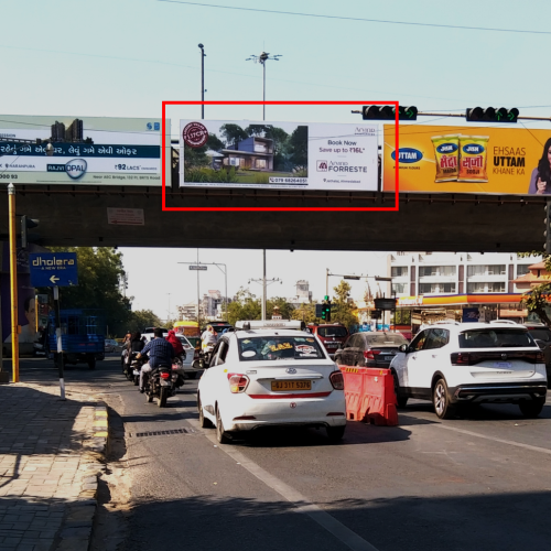 GANTRY : 30 X 10   ANJALI FLYOVER MANINAGAR / KANKARIYA TOWARDS DHARNIDHAR & MANEKBUG (C), PALDI