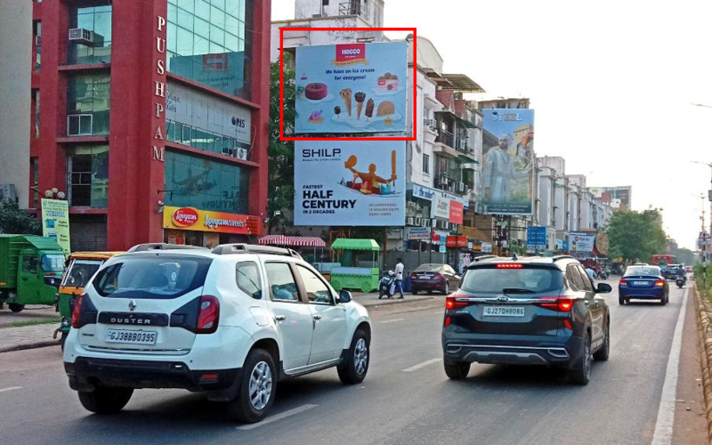 HOARDING : 20 X 15  – 100 FT ROAD – OPP. SEEMA HALL, FTC FROM SHYAMAL TO ANANDNAGAR – (U)