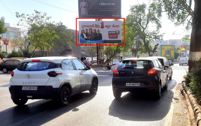 HOARDING : 20 X 10  –  100 FT ROAD – O/S FORMULE ONE HOTEL, FTC FROM ANANDNAGAR TO  ,PRAHLADNAGAR