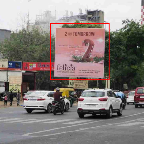 UNIPOLE : 20 X 20    SABARMATI FLYOVER, CHANDKHEDA TO RTO BRIDGE CORNNER, SABARMATI FLYOVER 