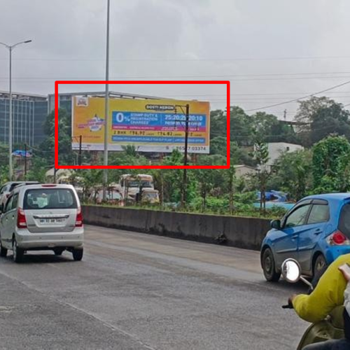 HOARDING : 80 x 30 MAHAPE TRAFFIC FROM SHILFATA TOWARDS VASHI-THANE