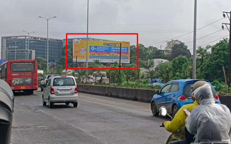 HOARDING : 80 x 30 MAHAPE TRAFFIC FROM SHILFATA TOWARDS VASHI-THANE