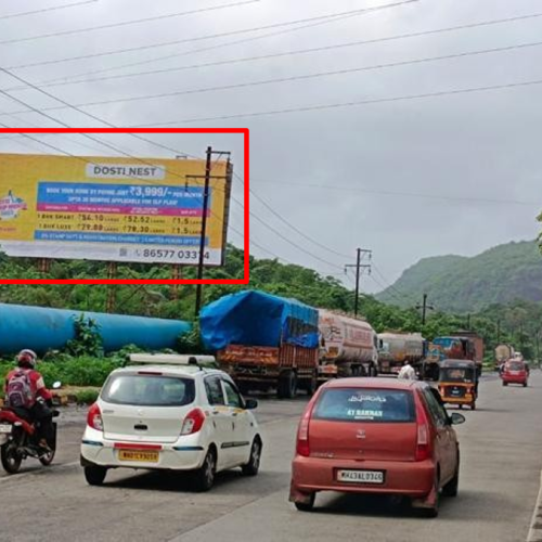 HOARDING : 80 X 30 MAHAPE TRAFFIC FROM VASHI TOWARDS SHILFATA-THANE