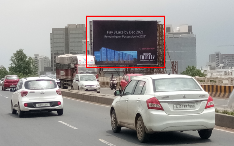 HOARDING : 30 X 20   SHILAJ FLYOVER, SP RING ROAD TOWARDS SINDHUBHAWAN , SHILAJ 