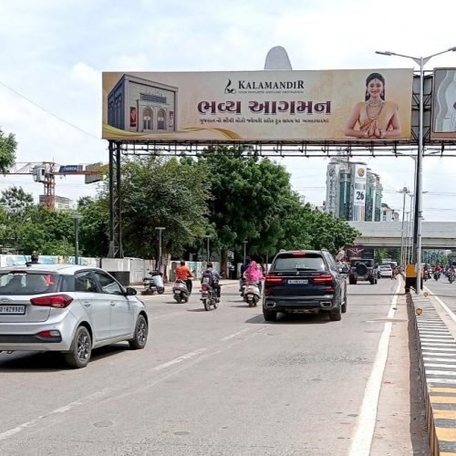 GANTRY : 47.2 X 10   SINDHUBHAVAN ROAD TOWARDS PAKWAN CIRCLE,NR. ARMEDA & SILVER RADIANCE – LEFT, SINDHUBHAVAN