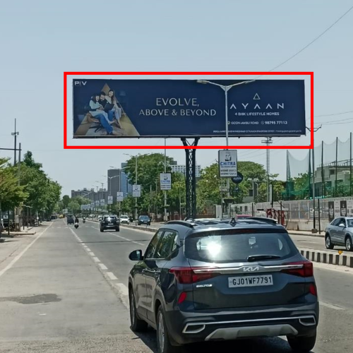 GANTRY : 50 X 12   SINDHUBHAVAN ROAD NR. FUN BLAST TOW. PAKWAN SG ROAD TO SP RING ROAD, SINDHUBHAVAN