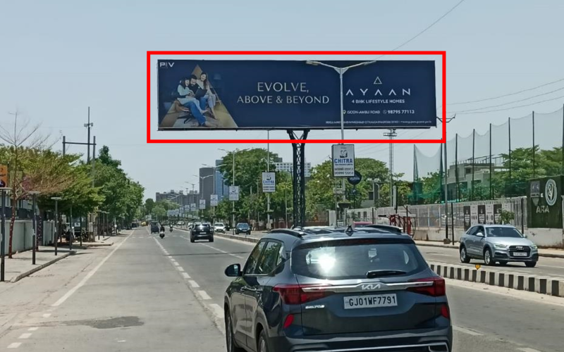 GANTRY : 50 X 12   SINDHUBHAVAN ROAD NR. FUN BLAST TOW. PAKWAN SG ROAD TO SP RING ROAD, SINDHUBHAVAN