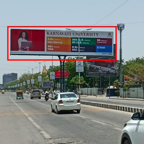 GANTRY : 50 X 12    SINDHUBHAVAN ROAD NR. FUN BLAST TOW. SP RING ROAD TO SG ROAD PAKWAN CIRCLE, SINDHUBHAVAN
