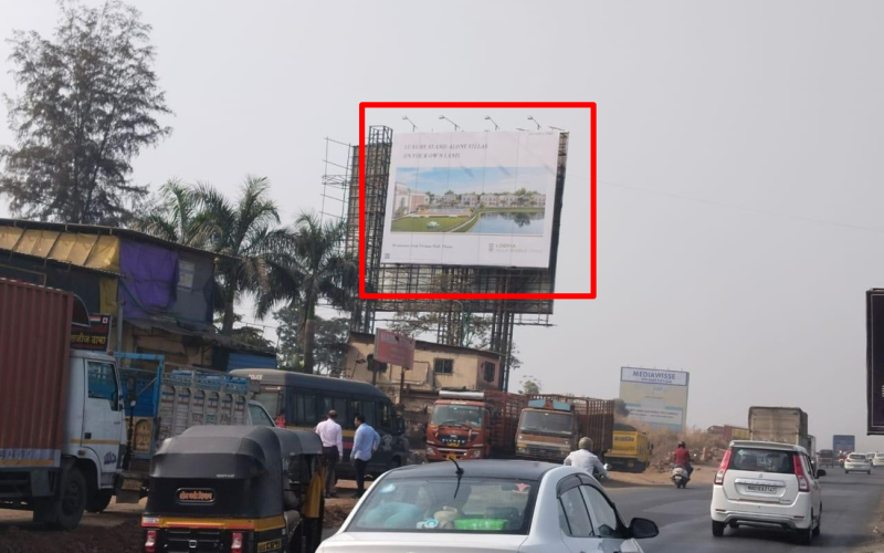 HOARDING : 40 X 30  THANE – OUTSIDE LODHA UPPER THANE ENTRANCE GATE, THANE