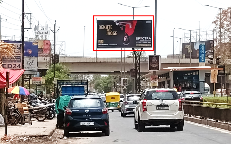 UNIPOLE [CANTILEVER] : 20 X 10   BOPAL EXIT NR. VAKIL SAHEB BRIDGE GHUMA TOWARDS BOPAL BRIDGE