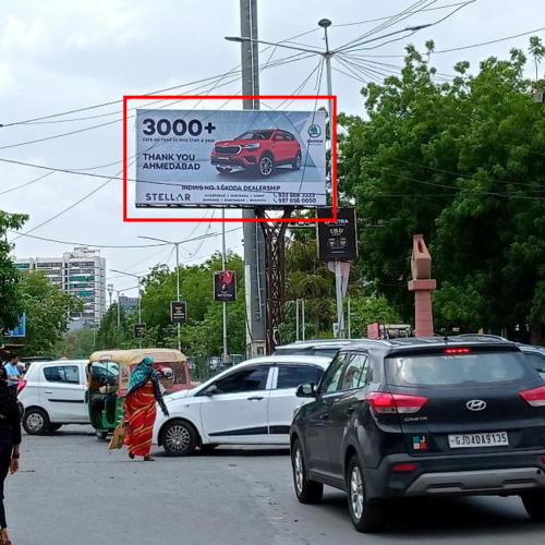 UNIPOLE : 20 X 10   SOUTH BOPAL – O/S SOBO CENTER CIRCLE TOWARDS GHUMA GAM, BOPAL