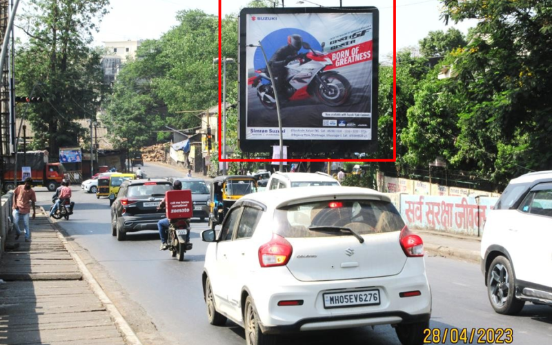 HOARDING : 20 X 20  KALYAN SUBHASH CHOWK RIGHT SIDE TRAFFIC FROM ULHASNAGAR TO KALYAN