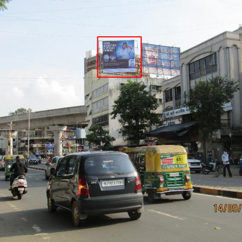 HOARDING : 20 X 20   STADIUM CIRCLE, C G ROAD FCG, NARANPURA