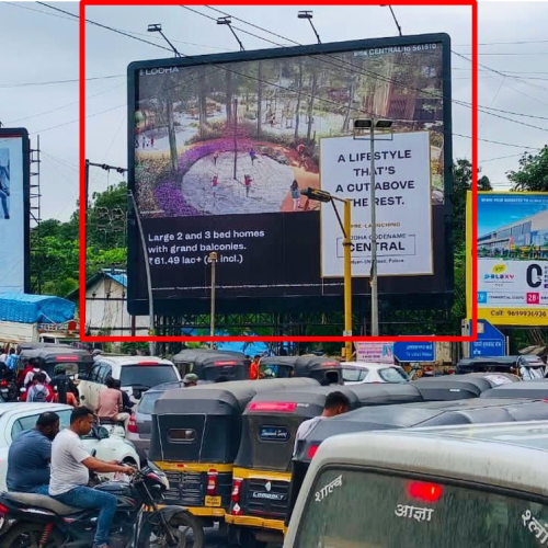 HOARDING : 40 X 30  KALYAN SUBHASH CHOWK RIGHT SIDE TRAFFIC FROM ULHASNAGAR TO KALYAN