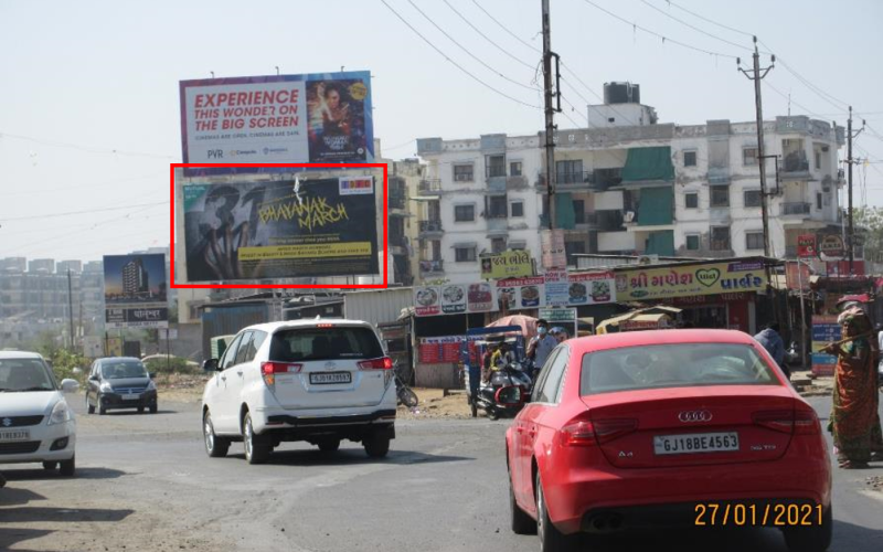 HOARDING : 30 X 15  BOPAL GHUMA ROAD,KABIR ENCLAVE( DN ) ,BOPAL