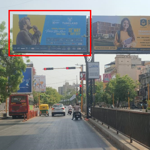 GANTRY : 24 X 12   SWAGAT CROSS ROAD O/S JADE BLUE TOW. PANCHWATI CIRCLE TO SWASTIK CROSS ROAD – L, CG ROAD