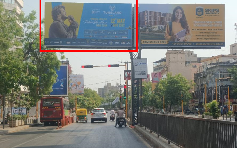 GANTRY : 24 X 12   SWAGAT CROSS ROAD O/S JADE BLUE TOW. PANCHWATI CIRCLE TO SWASTIK CROSS ROAD – L, CG ROAD
