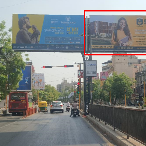 GANTRY :  24 X 12   SWAGAT CROSS ROAD O/S JADE BLUE TOW. PANCHWATI CIRCLE TO SWASTIK CROSS ROAD – R, CG ROAD