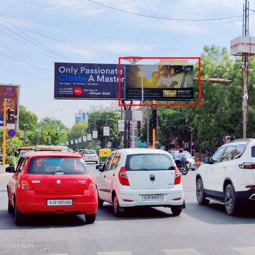 GANTRY : 24 X 12  SWAGAT CROSS ROAD O/S JADE BLUE TOW. SWASTIK CROSS ROAD TO PANCHWATI CIRCLE – R, CG ROAD