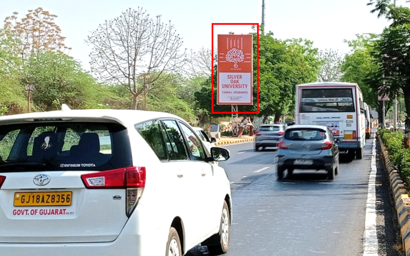 UNIPOLE : 10 X 20  AIRPORT ROAD, FACING CITY TO AIRPORT / GANDHINAGAR, AIRPORT ROAD