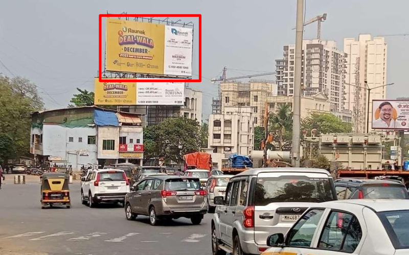 HOARDING : 60 X 30  SHILFATA JUNCTION FROM THANE, VASHI, MAHAPE TOWARDS KALYAN 