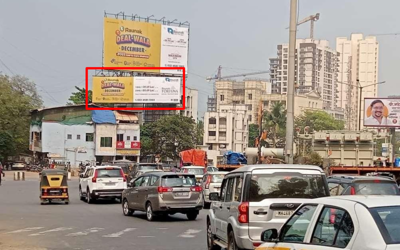 HOARDING : 50 X 15   SHILFATA JUNCTION FROM THANE, VASHI, MAHAPE TOWARDS KALYAN, THANE 