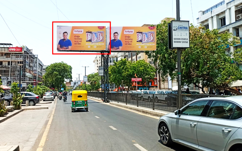 GANTRY : 20 X 10   O/S YESBANK NR. SWAGAT CROSS ROAD TOW. PANCHWATI CIRCLE TO SWASTIK CROSS ROAD – L, CG ROAD