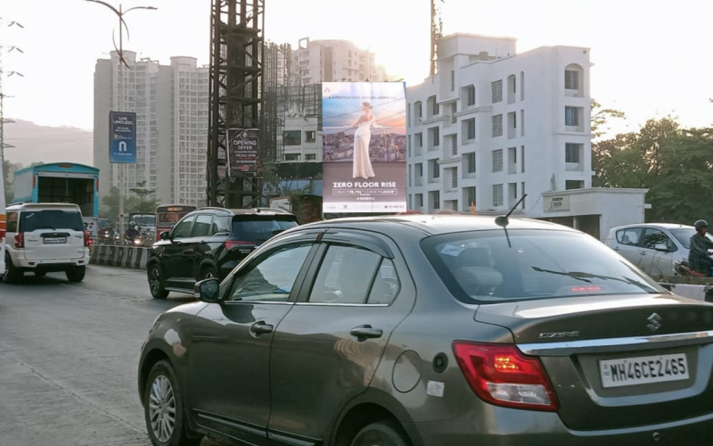 HOARDING : 25 X 40  SHILFATA JUNCTION TOWARDS VASHI, THANE
