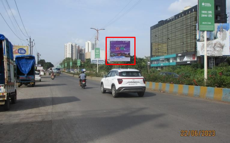 HOARDING : 40 X 40  OUTSIDE CROMA SHOWROOM – DESAI NAKA TRAFFIC  AMBERNATH 1ST NO., DOMBIVALI
