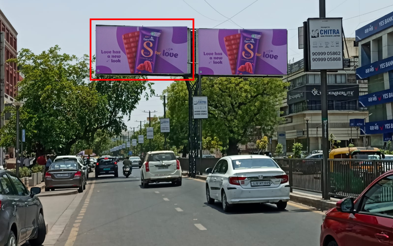 GANTRY :  20 X 10   O/S YESBANK NR. SWAGAT CROSS ROAD TOW. SWASTIK CROSS ROAD TO PANCHWATI CIRCLE – L, CG ROAD