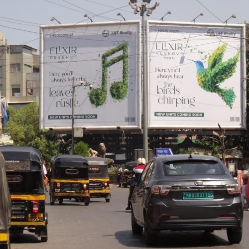HOARDING : 30 X 30 GHATKOPAR ROB TRAFFIC MOVING , KURLA MARKET CITY (LHS), GHATKOPAR