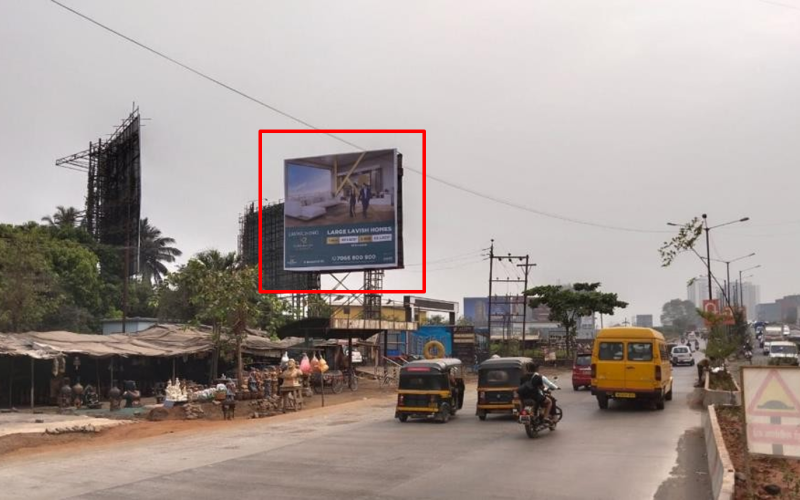 HOARDING : 30 X 30 – NEAR EXPERIA MALL TRAFFIC FROM DOMBIVLI TOWARDS SHILFATA, DOMBIVLI