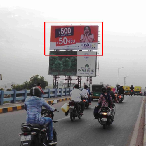 HOARDING : 30 X 15   CHANDLODIYA FLYOVER, NIRNAY NAGAR TO GODREJ GARDEN CITY GOTA – (UP), CHANDLODIYA