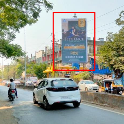 HOARDING : 20 X 35   – DOMBIVLI TRAFFIC FROM SHILFATA – RHS, DOMBIVLI