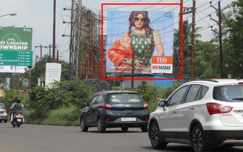 HOARDING : 40 X 40   – KATAI NAKA JUNCTION TRAFFIC FROM LODHA, DOMBIVLI