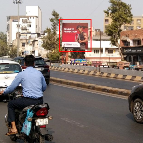 HOARDING : 20 X 20   DHARNIDHAR CIRCLE FTF ANJALI CIRCLE TO MANEKBAUG CIRCLE – 2, Dharnidhar  