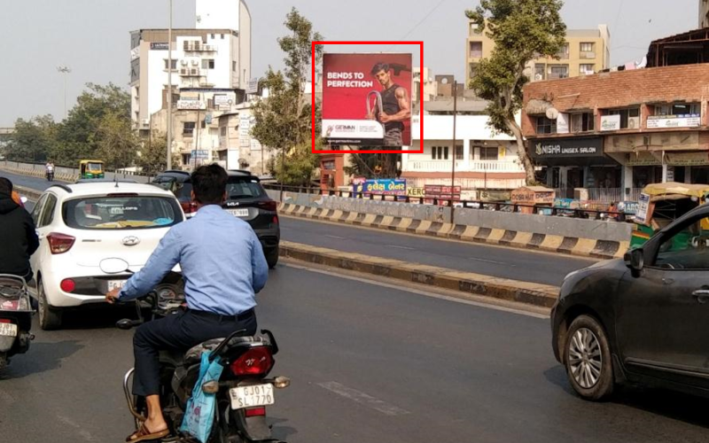 HOARDING : 20 X 20   DHARNIDHAR CIRCLE FTF ANJALI CIRCLE TO MANEKBAUG CIRCLE – 2, Dharnidhar  