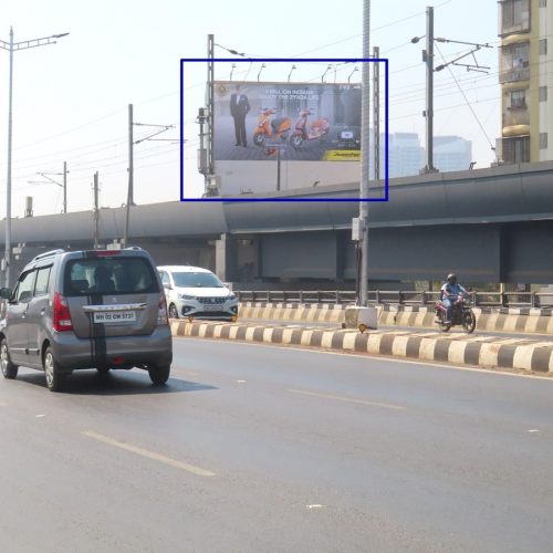 HOARDING : 40 X 20  FACING RAILWAY TRACK (RHS) AT THAKUR COMPLEX, KANDIVALI