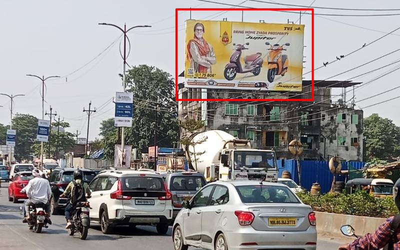 HOARDING : – 45 X 25  OPP. RIVERWOOD PARK PROJECT , DOMBIVLI
