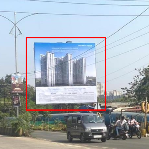 HOARDING : 40 X 40   BADLAPUR PIPELINE ROAD TRAFFIC FROM KATAI NAKA JUNCTION, BADLAPUR